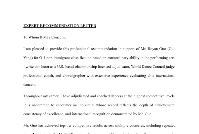 deliver a USA winning eb2 niw expert opinion letter